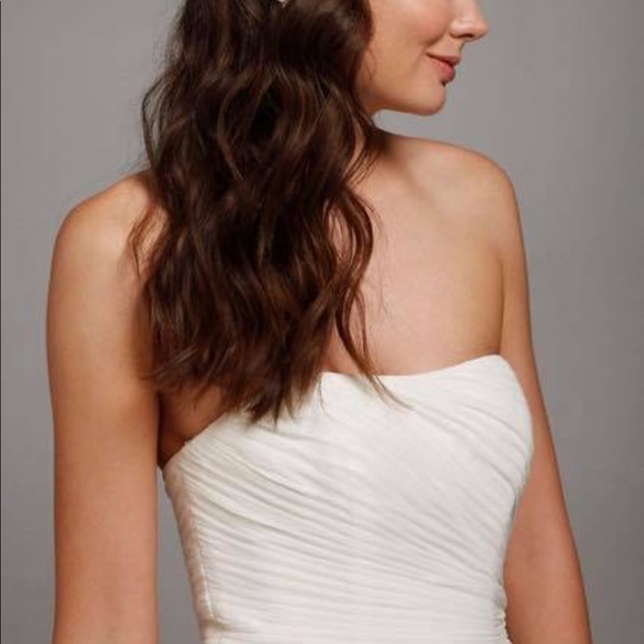Floral head piece with crystals and pearls.